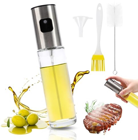 YC Kitchen Spray Huile Cuisine, 100ml Vaporisateur Huile - Cuisine Accessoires, Pulvérisateur d'huile - Cuisine air fryer accessoires (2 paquet)