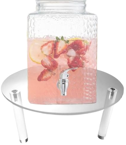 Soporte acrílico para tartas, estante de exhibición transparente, elevador multiusos, construcción ligera y resistente, diseño moderno elegante, 7.8 x 7.8 x 4 pulgadas, perfecto para fiestas y eventos