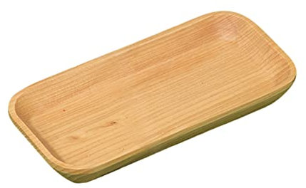 UTHCLO Vassoio Mini Legno Naturale Rettangolare Per Snack e Dessert Piatto Piccolo Per Servire Alimenti Per Eventi e Festività