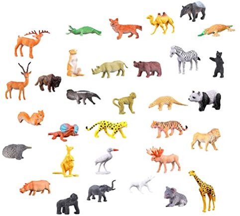 VELATEMOR Calendario Dell'Avvento con Figure di Animali Realistiche, Giocattolo con Immagini Uniche per Ragazzi e Ragazze, Calendario Educativo per il Conto Alla Rovescia di Natale, Confezione in