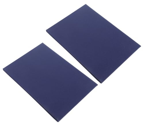 ROMISBABA Fundas para Diplomas A4 Azul Doble Cara 8 Esquinas Carpetas para Certificados de Premios Estuches Protectores para Diplomas Universitarios Cuadernillos para Certificados 15×21