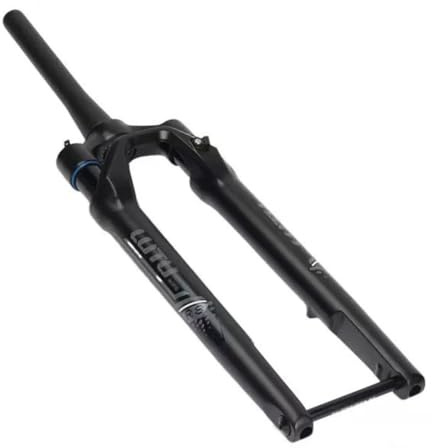 Bicicleta de gravel HOMSXPAC 700C XC con recorrido de 40 mm, horquilla delantera cónica de 1-1/2 para turismo, frenos de disco, suspensión neumática todoterreno con bloqueo manual, eje pasante de 100