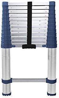 Echelle aluminium télescopique d'appui Ultra Compacte professionnelle de bricolage