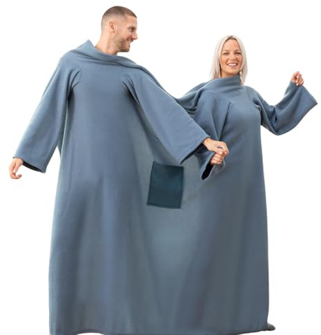 Coperta con Maniche Doppia con Tasca Centrale Doublanket InnovaGoods