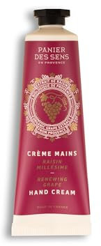 Panier des Sens - Handcreme für trockene Haut Trauben – Mini feuchtigkeitsspendende Handcreme – Sheabutter und Mandelöl – Handpflege – 97% natürliche Inhaltsstoffe – 30 ml