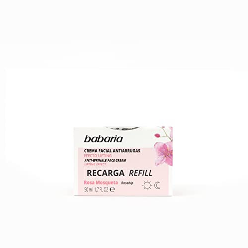 Babaria - Crema Antiarrugas Mujer Y Hombre Con Rosa Mosqueta | Crema Facial Mujer Y Hombre | Crema Hidratante Facial Hombre Y Mujer 50ml | Crema Hidratante Con Vitamina C