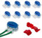 Morsetti per Cavi,Cavo Connettore,Cavo Tagliaerba Connettore,Set Connettori per Filo Perimetrale dei Robot Tagliaerba,8 Pezzi Morsetti per Cavi e 2 Morsetti di Collegamento,per Cavi Elettrici