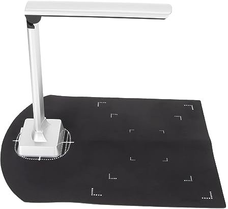 Tragbarer Dokumentenscanner, 12 MP, 3840 x 2880 Auflösung, Fanggröße, anhebbare Dokumentenkamera, professioneller USB-Buchscanner für Lehrer, Online-Unterricht, Studenten Fernunterricht