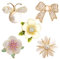 FOSDICK 5 PCS Broche de Floral, Broche de Boutons, Broche Femme Vetement, Boutons de Broche de Chemise, Broche de Cristal Élégant, Broche De Sécurité de Strass,pour Filles Femmes
