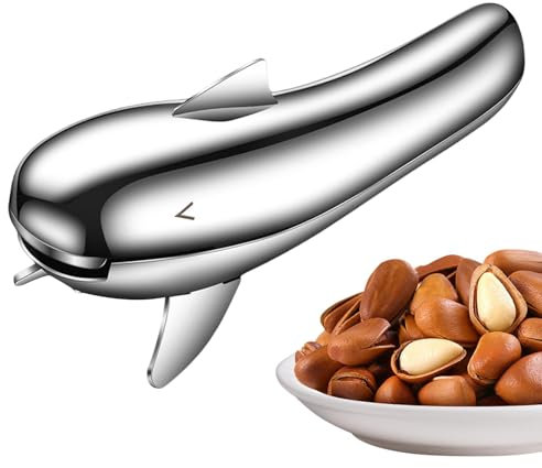 Sghtil Pinze per castagne, strumento per tagliare la castagna | Apridadi portatile a forma di squalo | Pinze ergonomiche per noce, strumento di notazione della castagna, pinza aperta per castagna