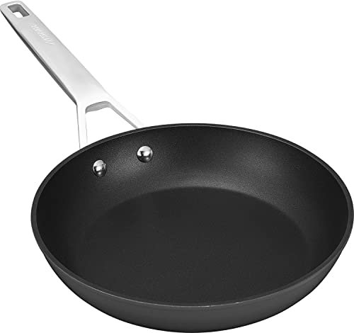 MSMK 20cm Non Stick Frying Pan, Long Lasting Forged Aluminium Frying Pan, Wok Non Stick, Scratch-Resistant, Induction Compatible, PTFE/PFOA/PFAS Free, Stainless Steel Handle