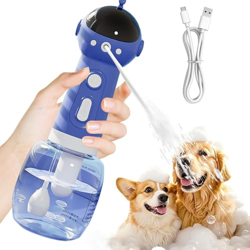 Soap Dispenser for Dogs, Shampoo Washing Dispenser for Pets, Compact Foam Bottle for Grooming Home Garden Bath Cat