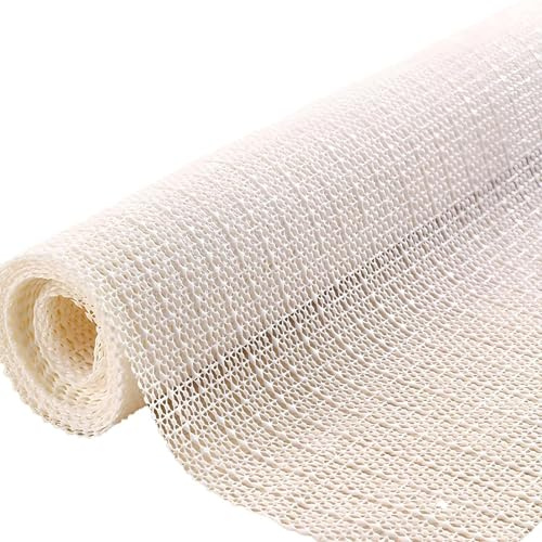 Sottotappeto Antiscivolo 140 x 250 cm Protezione Sottotappeto Antiscivolo Lavabile Riutilizzabile per Divano, Cassetti, Materasso, bianco