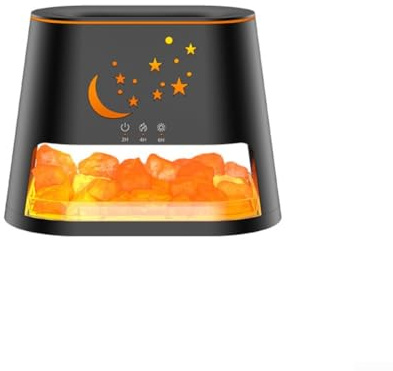 Hasaller flamfuktare för sovrum med saltsten lampa 7 färger LED aromaterapi diffusor USB cool dimma luftfuktare för hem luftkvalitet fjärrkontroll ingår
