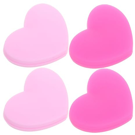 Veemoon Set 4 Smorzatori di Vibrazioni a Cuore in Silicone per Racchetta da Tennis, Ammortizzatori Antivibranti per Accessori Tennis, Facili da Installare per Gioco Confortevole