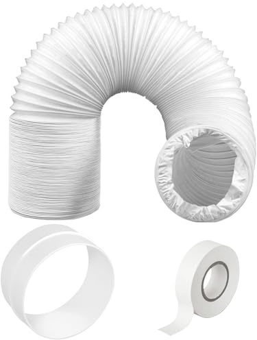 SPARES2GO AC Hose Pipe PVC Duct Extension Kit for Daewoo Air Conditioner (6m, 5 Inches)