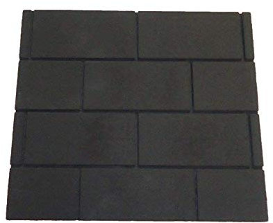 Gas Fire Replacement Back Board/Plate. Black with Brick Pattern. Fire Proof Made from Bonded Ceramic Fibres