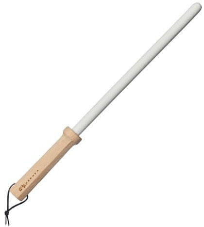Satake Keramik Wetzstab - Wetzstahl für Messer 24 cm - Präzises Schärfen für Ihre Messer