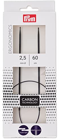 215 201 Prym cirkulär ergonomisk sticknål kol 2,5/60