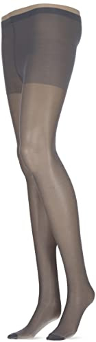Nur Die Seidenfein 15 DEN Große Größen Fein-Strumpfhose seidig glänzende Optik Komfortbund Nylon Damen, grau, XL