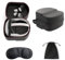 Digicharge Carry Case for Meta Quest 3S / Quest 3 / Quest 2, Hard Carrying Case Storage for Oculus Quest 2 VR Headset and Controllers with Black Diamond Finish (Choice of Head Strap Compatibility)