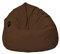 MILLINDABAG Kastanie Tropfenform Sitzsack für Kinder Jugendliche und Erwachsene Beanbag Kissen Indoor & Outdoor Gaminggeignet bereits gefüllt Sitzkissen Bodenkissen (Braun, XXL-Durchmesser 88 cm)