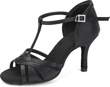 AOQUNFS Chaussures de Danse Latine Femme Chaussures de Danse de Salon pour Salsa Tango Bachata,EM3038