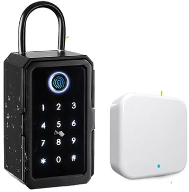 Coffre-fort, coffre-fort domestique, Coffre-fort à clés TTlock empreinte digitale boîte à clés numérique App déverrouillage à distance montage mural sécurité clé serrure boîte coffre-fort cadenas pour