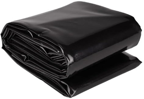 MVXBICIA Koi Pond Liner - Material de polietileno de alta densidad duradero para cascadas, arroyos, fuentes, membrana de jardín impermeable - Pieles de estanque (0,5 mm, 6 x 7,5 m)