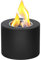 SUIOPPYUW Indoor Decor With Mini Personal Desktop Fire Foralcohol Flame Bowl Outdoor Barbecue Decoration Fireplace Iron, Straight tube style