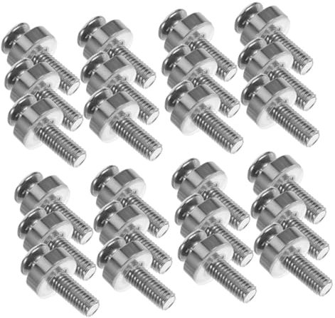 50 Piezas Kit de Tornillos de Montaje con Tuercas de Jaula de Inoxidable Servidores y Armarios Tornillos Instalación Rápida y Entornos de Alta