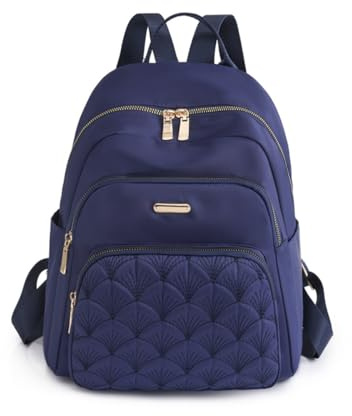 SONARIN Léger Mode Sac à Dos Femme,Portable Polyvalent Sac à Loisir Sacs d'École Cartable Filles,Antivol Sacs à Dos Dames pour Voyage Travail Collège(Bleu)