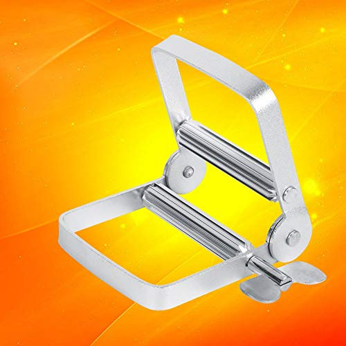 Garosa Toothpaste Tube Squeezer Dispenser Aluminum Tube Squeezing Hand Cream Toothpaste Hair Dyes Unguent Dispenser Holder Home Use Travel Accessories for Washroom Bathroom,toothbrush kit