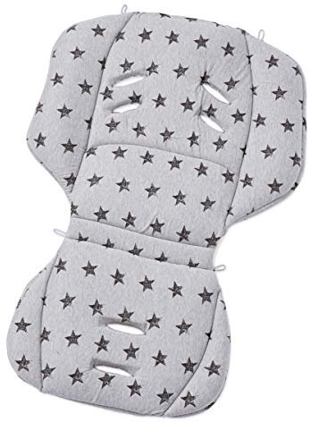 Gesslein Loop 903, Sitzauflage Kinderwagen & Buggy, universel, Wendeeinlage für Sommer & Winter, Tencel atmungsaktiv |mehrfarbig