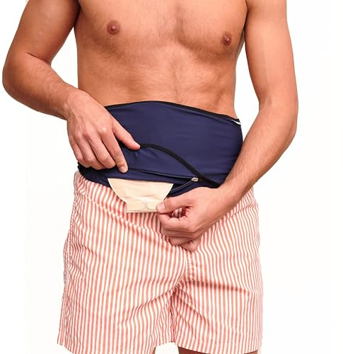 SIIL Ostomy Belt | Stoma Support Belt | Sport & Swimming | Colostomy bag cover | Inner Pocket to hold Ostomy Pouch | (XXL)