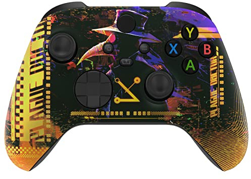 eXtremeRate Front Gehäuse Case für Xbox Series X/S Controller Model 1914, Vorderseite Hülle faceplate Cover Skin Shell Zubehör für Xbox Core Controller(Rabe)-Kein Gamepad