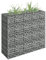 WIFESE Gabionen Hochbeet 90×30×90 cm Gabionenwand Steinkorb Gabione Gabionenkorb Gabionensäule Steingabionen Gabionen Zaun Gabionenkörbe Pflanzenwand Verzinkter Stahl