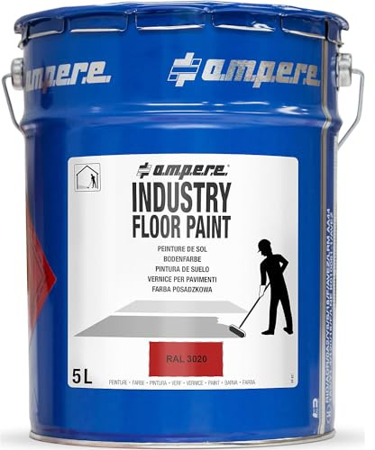 Ampere | Vernice per pavimenti Industry Floor Paint® | capacità 5 l | rosso