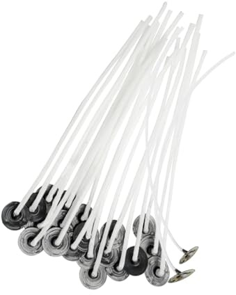 Senda 25 mechas de vela, mechas largas preenceradas para hacer velas (15 cm)