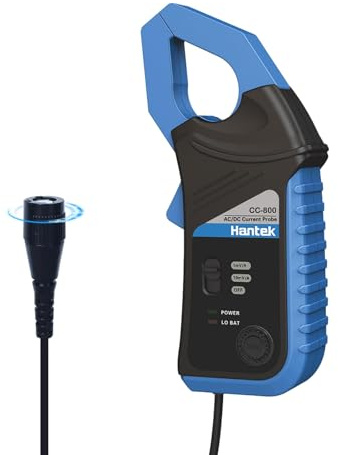 Hantek CC-800 AC/DC Stromzange 5KHz Bandwidth 800A DC, Digitales Stromzangen-Multimeter Messgerät mit BNC-Anschluss Stromzangenmessgerät, Strom-Wellenformzange Oszilloskop-Zubehör