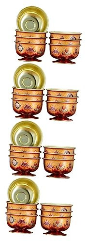 MAGICLULU 4 Ensembles Bol D'eau Tasse Matcha Bol D'or Nouille Animal De Compagnie Offre Bols Gigognes Coupe Sacrée Saint Calice Cruche Hydro Étang Alliage 7 Pièces * 4