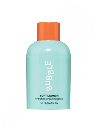 Bubble Skincare Soft Launch Cream Cleanser - Hydrating Facial Cleanser for Dry Skin - Foaming Face Wash Enriched with Avocado Oil to Soothe + Nourish Without Stripping Essential Moisture (50ml)