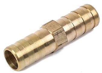 JIEYUZYUO Hullingrör Rak Slangkoppling Yttre 3 4 6 8 10 12 14 16 18 19 25Mm Adaptrar Överföringsrörkoppling Mässing Vatten Gas Olja/Od 16Mm/1Pcs