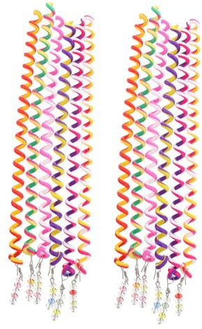 VICASKY Strumento per Chioma Spirale 12 Pezzi in Plastico per Bambine, Accessori per Trecce Chioma, Crea Diverse Acconciature, per Scuola di Cosmetologia