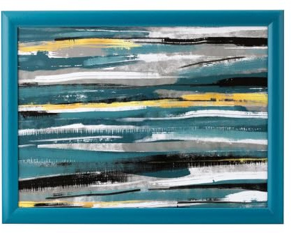 Maison & White - Abstract Lap Tray | M&W | Dinner Serving Tray for Snacks & Drinks | Cushioned Laptray | Bean Bag Padded Gift