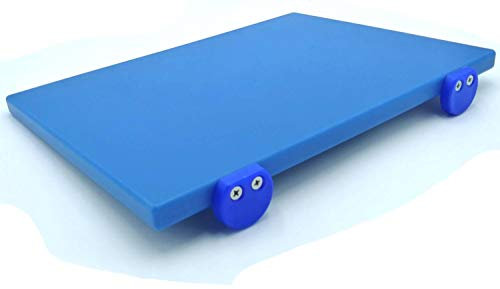 MCM-Service-Srl Planche à découper en polyéthylène Professionnel Bleu 40 x 30 x 2 + 3freins + Kit Premium