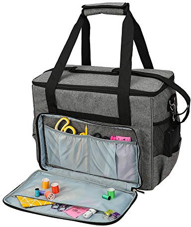 TopHGC Nähmaschinentasche mit hoher Wasserdichte, langlebige große Kapazität, tragbare Handtasche, graue Tasche