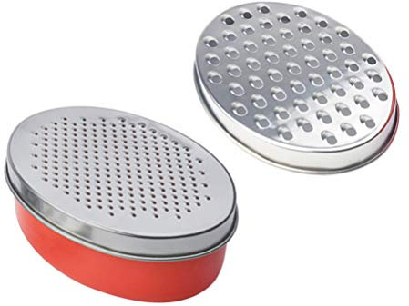 Cabilock Râpe À L'ail Fromage Rap avec Réservoir Râpe à Fromage en Acier Grossier Truffe Trancheuse Main Zester pour Boulangerie à Domicile Restaurant Râpe À Fromage Acier Rappe Mini