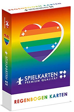 Winning Moves - Number 1 Spielkarten - Rainbow Deck - Kartenspiel - Alter 6+ - Deutsch
