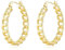 Philip Jones Gold Plated Link Hoop Earrings